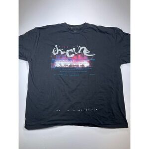 The Cure Graphic T-Shirt Men XXL Black 2023 North American Tour Lost World Merch